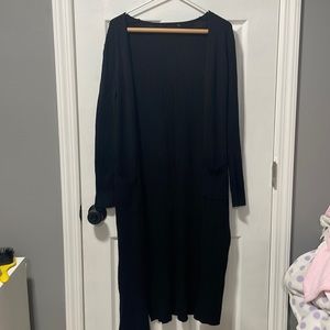 Black long cardigan